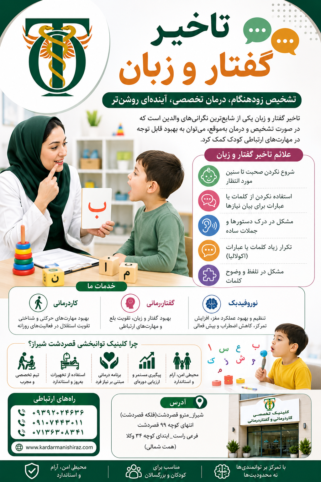 تاخیر گفتارو زبان چیست؟چه زمانی باید به گفتاردرمانگر مراجعه کنیم ؟_گفتاردرمانی شیراز