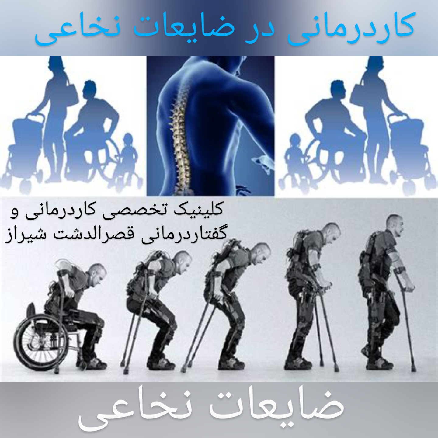درمان ضایعات نخاعی با کاردرمانی در شیراز